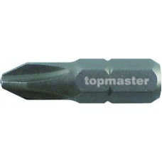 Bit cruce PH1 x 25 mm SVCM prindere 1/4" set 2 bucati Topmaster Profesional